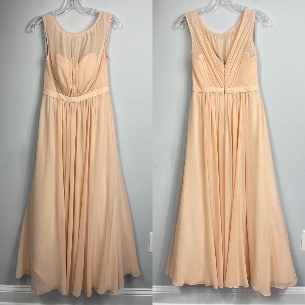 JENNY YOO BRIDESMAID MAXI DRESS VIVIENNE LONG CHIFFON GOWN Wedding Prom 4 - Picture 4 of 16